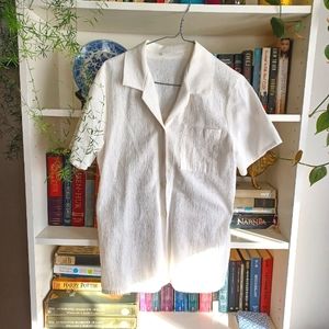 Vintage white summer blouse